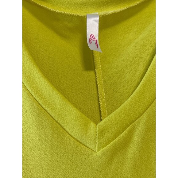 Women’s 2X Blue Floral Sharkbite Tunic & Solid Yellow V-Neck Top - Picture 8 of 8